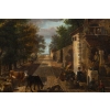 Paysage Animé Hollandais Du XVIII ème Siècle.