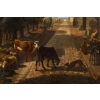 Paysage Animé Hollandais Du XVIII ème Siècle.