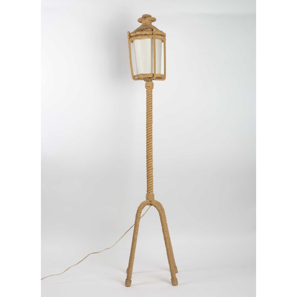 Lampadaire lanterne Audoux-Minet 1960 | Biron Lampadaire lanterne Audoux-Minet 1960