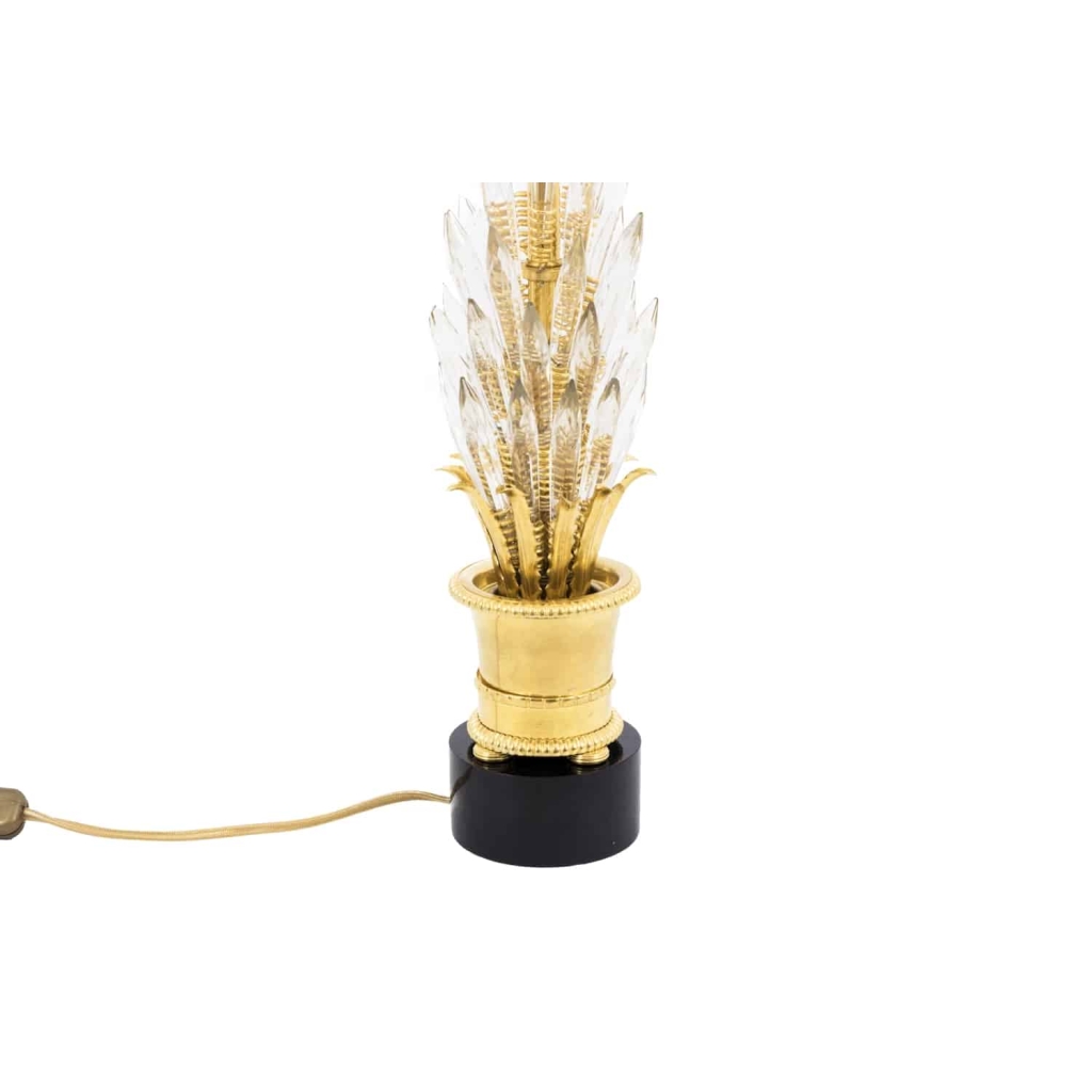Paire de lampes aux cristaux de verre, années 1970 | Biron Paire de lampes aux cristaux de verre, années 1970