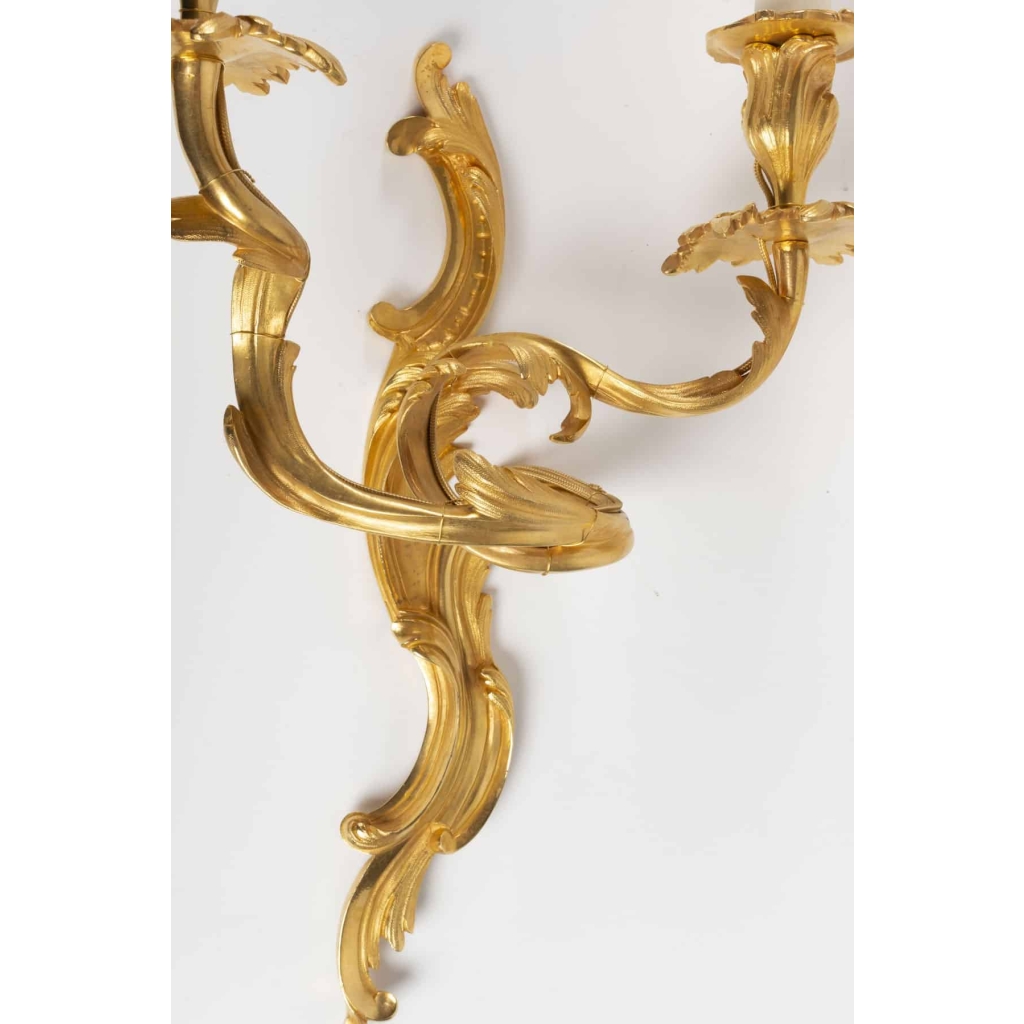 Paire d’appliques de style Louis XV. | Biron Paire d'appliques de style Louis XV.