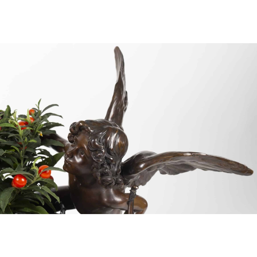Bronze « Le puit qui parle » signé P MENGIN 1900 | Biron Bronze "Le puit qui parle" signé P MENGIN 1900