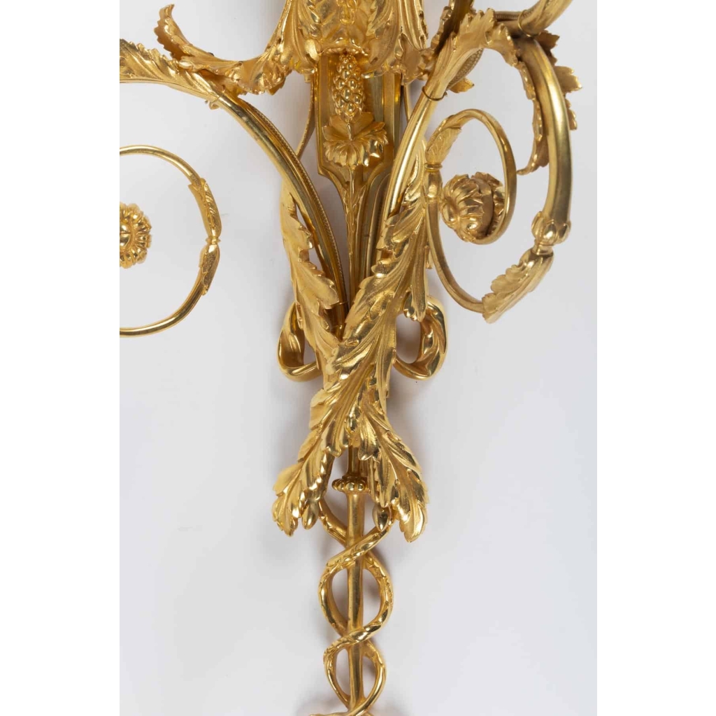 Paire d’appliques de style Louis XVI. | Biron Paire d'appliques de style Louis XVI.