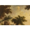 Paire de tableaux paysages italiens 18e siècle 28