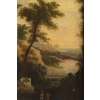 Paire de tableaux paysages italiens 18e siècle 29
