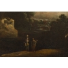Paire de tableaux paysages italiens 18e siècle 30