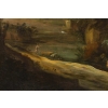 Paire de tableaux paysages italiens 18e siècle 23