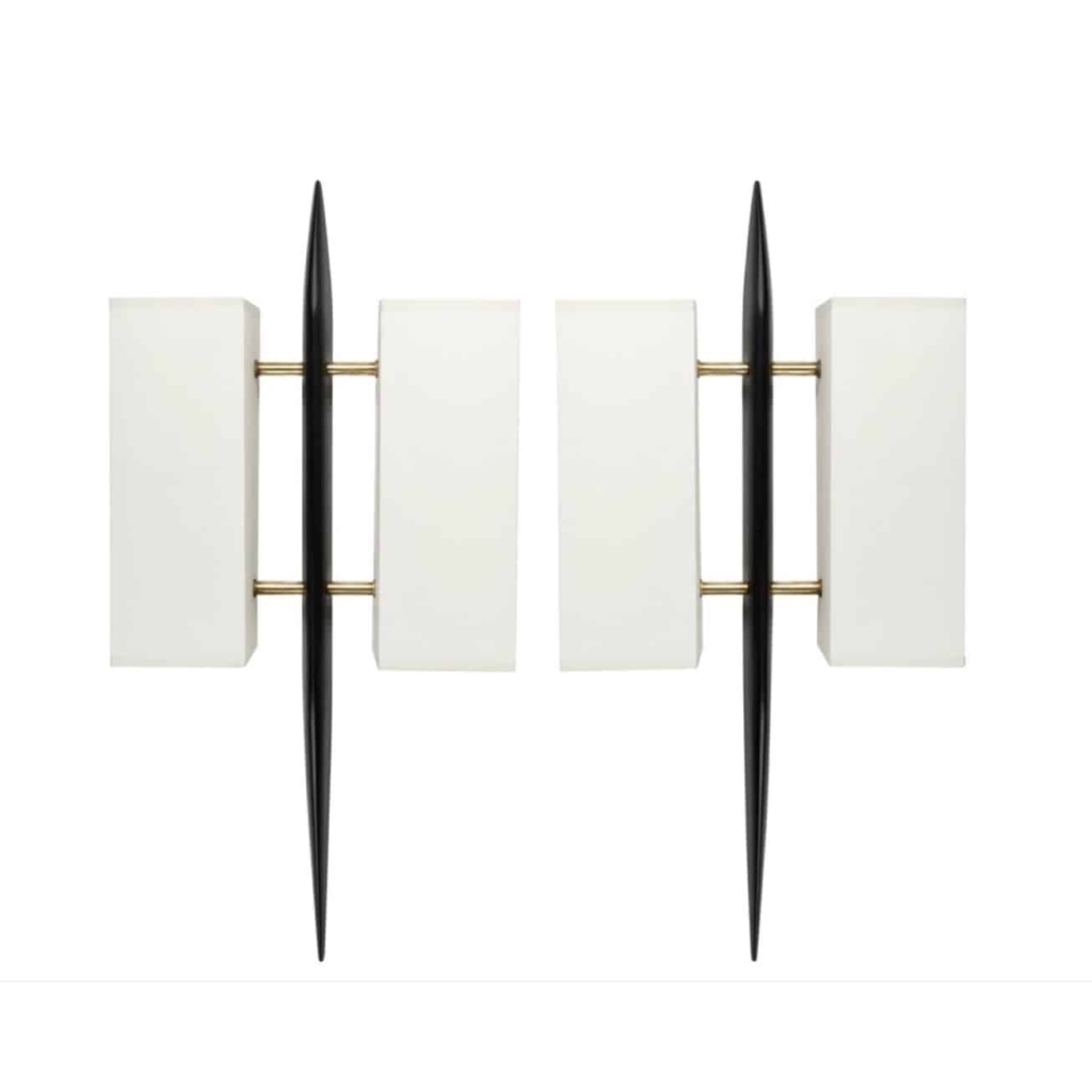 Paire d’appliques Maison Arlus France, 1950 | Biron |||||||