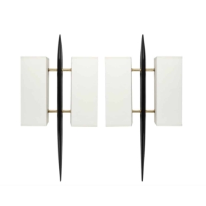 Paire d’appliques Maison Arlus France, 1950 | Biron |||||||