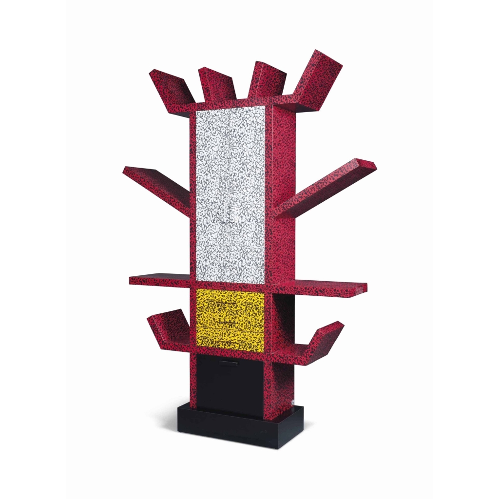 Bibliothèque Casablanca d’Ettore Sottsass Jr (1917-2007) pour Memphis Milano | Biron ||