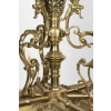 Lustre en bronze doré à 6 lumières époque Napoléon III | Biron Lustre en bronze doré à 6 lumières époque Napoléon III