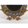 Miroir en émail cloisonné et bronze fin 19e siècle | Biron Miroir en émail cloisonné et bronze fin 19e siècle