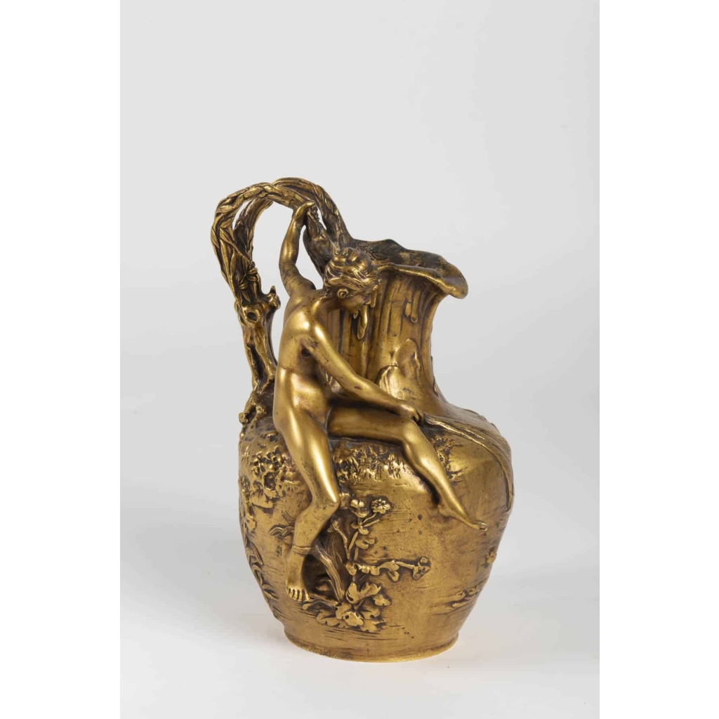 Pichet en bronze signé VIBERT Art Nouveau | Biron ||||||||||