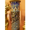 Lampe cloisonnée monture bronze 19e siècle