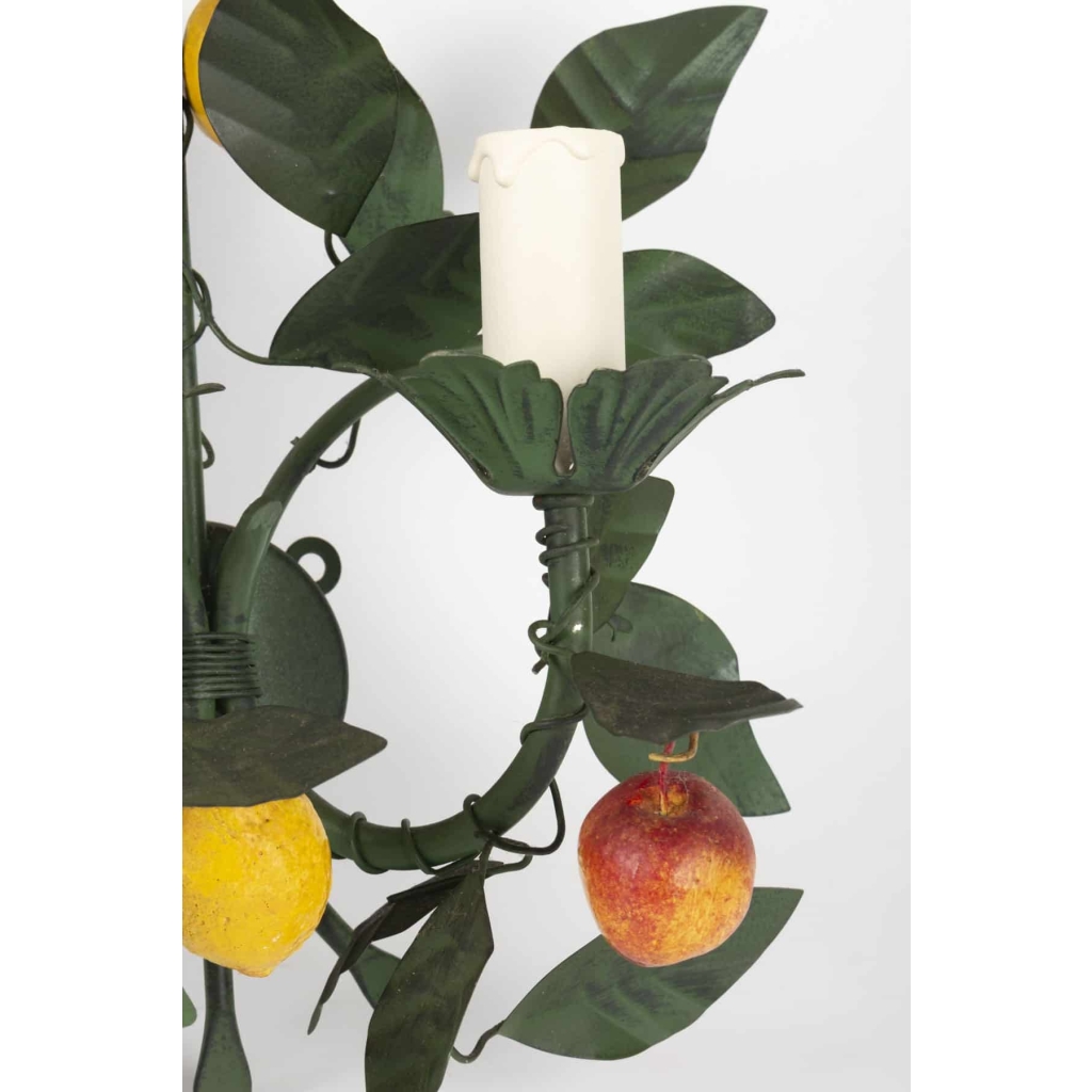 Paire d’appliques « Citrons et Grenades », Maison Honoré France, 1960 | Biron Paire d’appliques "Citrons et Grenades", Maison Honoré France, 1960