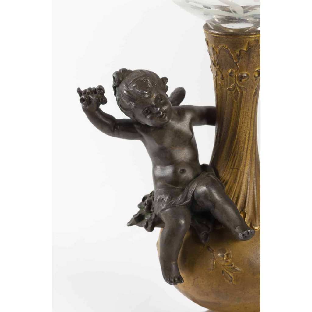 Paire de vases en bronze Napoléon III
