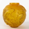 René LALIQUE (1860 – 1945) Vase FORMOSE Butterscotch | Biron ||||||