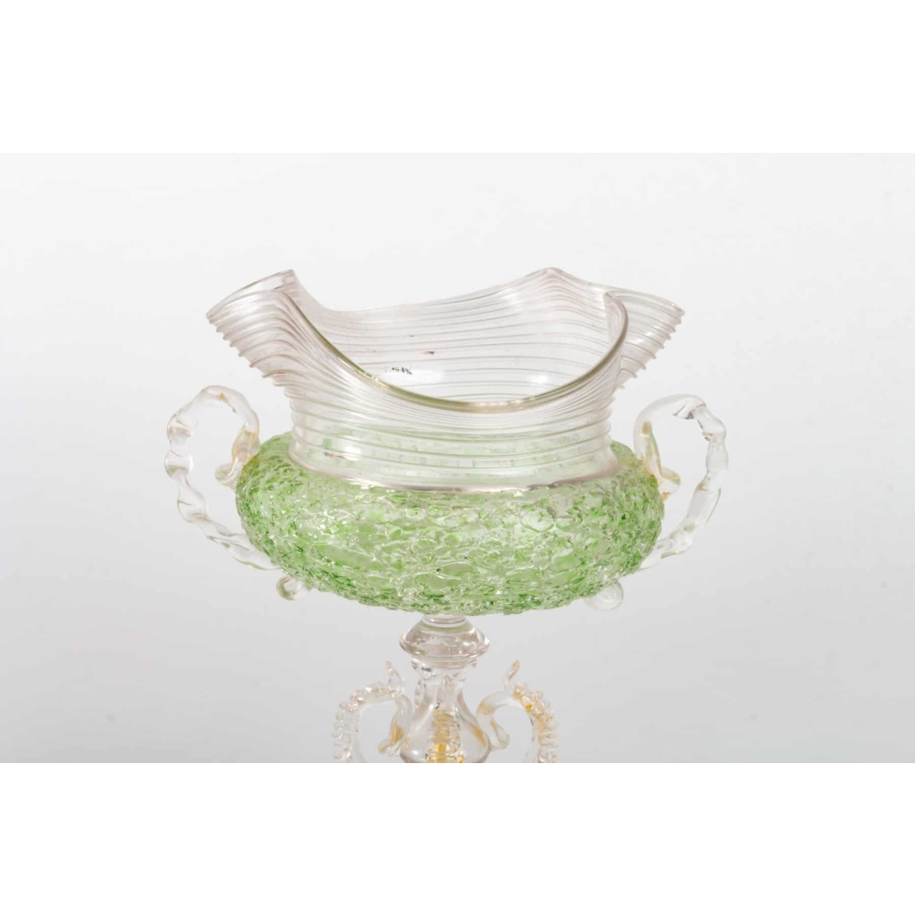 1Verre ghiaccio Vert Venise (Murano) Salviati 1880