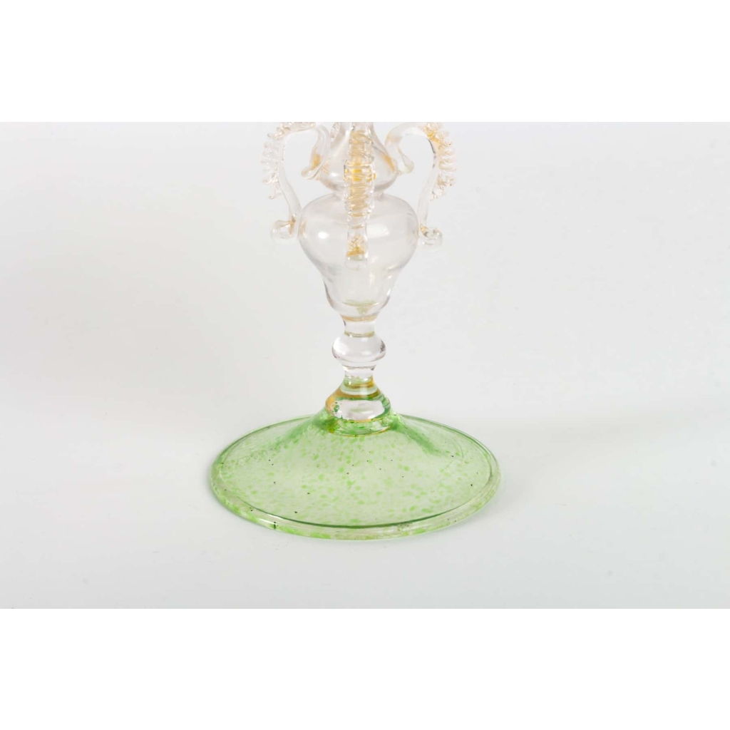 1Verre ghiaccio Vert Venise (Murano) Salviati 1880