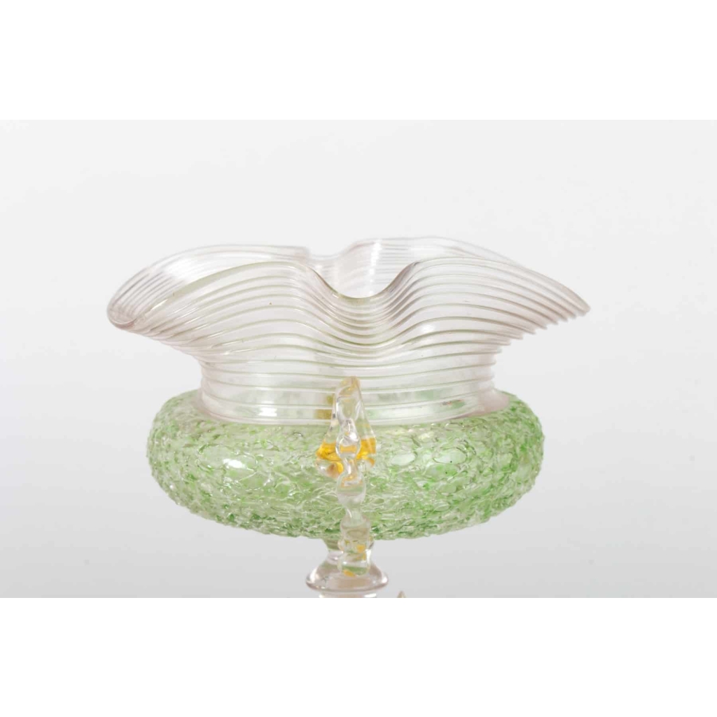 1Verre ghiaccio Vert Venise (Murano) Salviati 1880