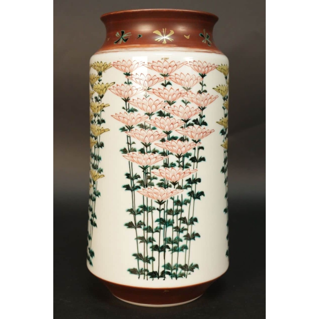 Vase en porcelaine de Kutani | Biron Vase en porcelaine de Kutani