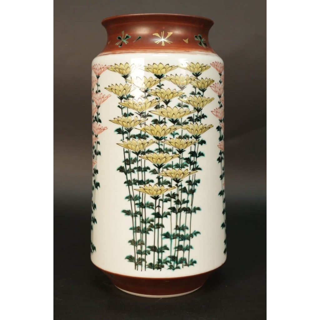 Vase en porcelaine de Kutani | Biron Vase en porcelaine de Kutani