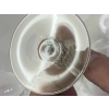 Suite de Huit 8 Verres à Madère "Strasbourg" verre blanc patiné gris de René LALIQUE 12.8cm