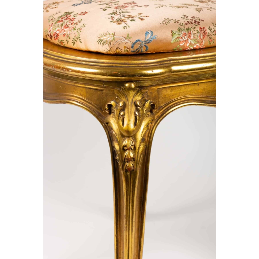 Paire de Chaises roses de Style LouisXV. Période: Napoléon III | Biron Paire de Chaises roses de Style LouisXV. Période: Napoléon III