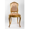 Paire de Chaises roses de Style LouisXV. Période: Napoléon III | Biron Paire de Chaises roses de Style LouisXV. Période: Napoléon III