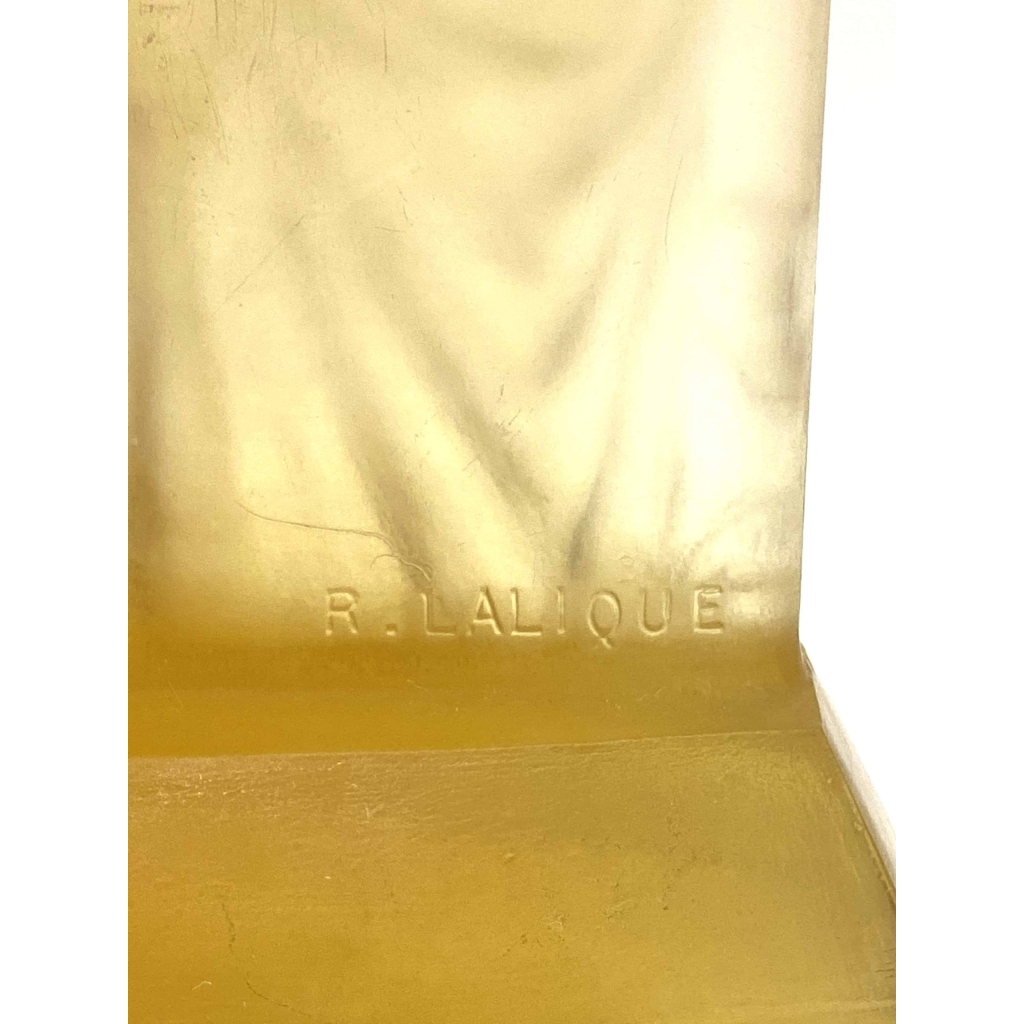 Statuette « Suzanne » verre jaune de René LALIQUE | Biron Statuette "Suzanne" verre jaune de René LALIQUE