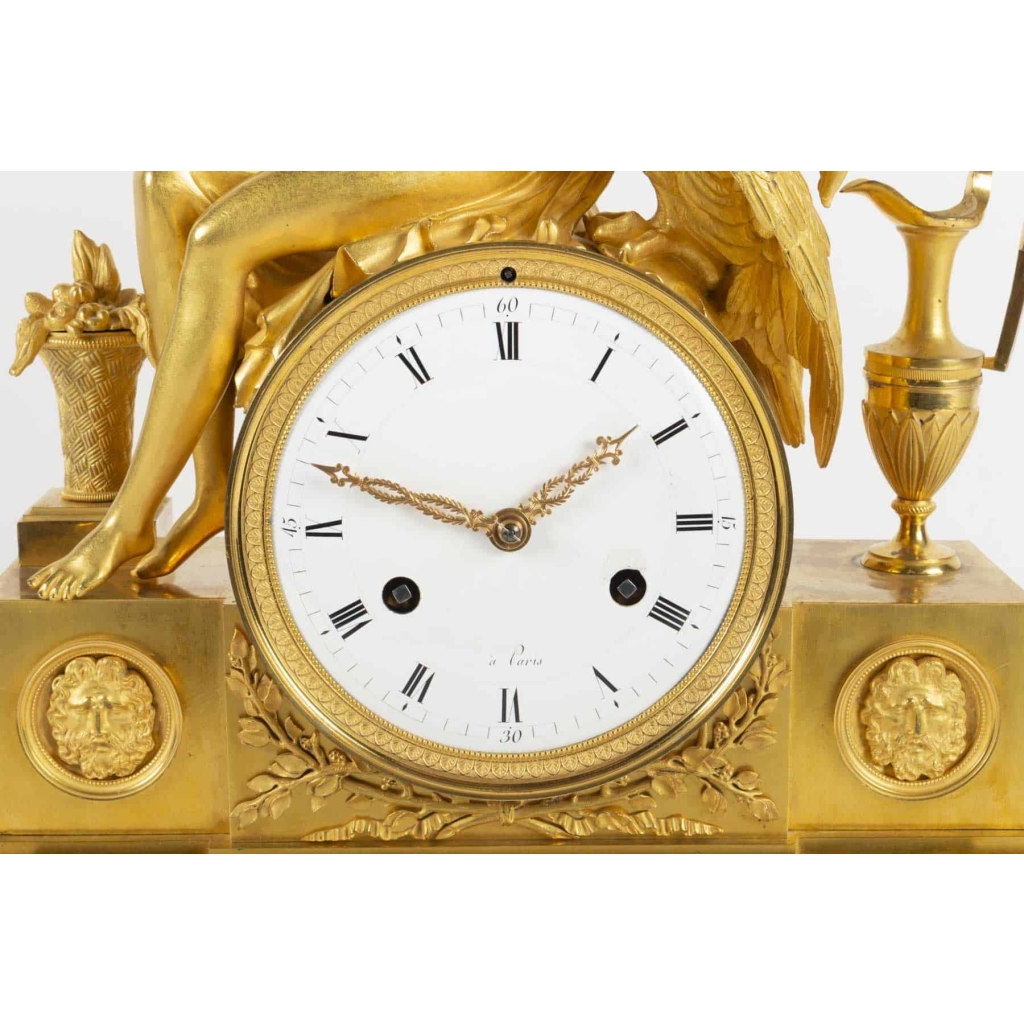 Pendule d’époque 1er Empire (1804 – 1815). | Biron Pendule d'époque 1er Empire (1804 - 1815).