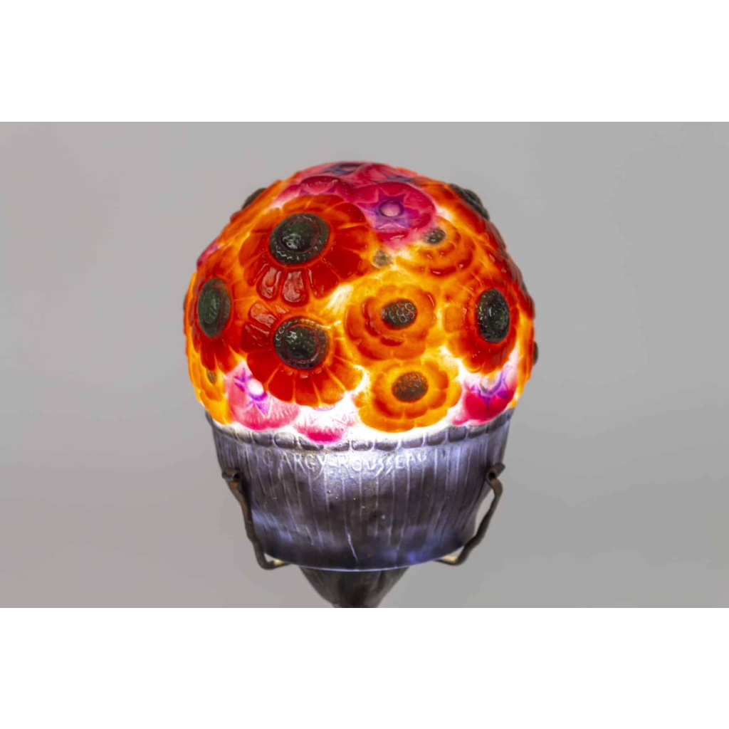 Lampe veilleuse d'ARGY ROUSSEAU "LE PANIER FLEURI"