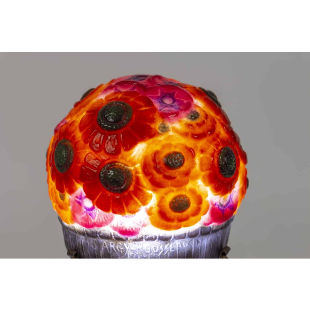 Lampe veilleuse d'ARGY ROUSSEAU "LE PANIER FLEURI"