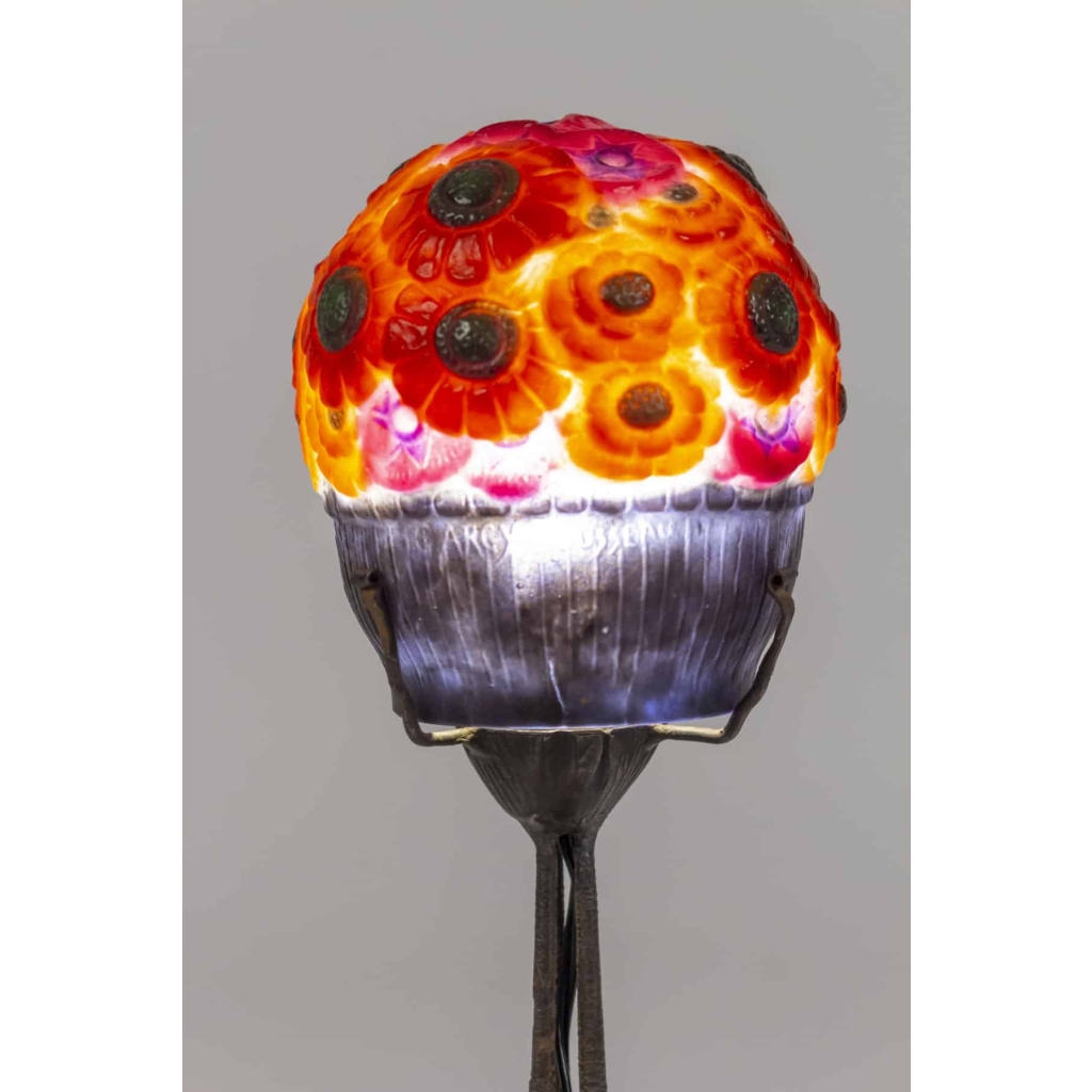 Lampe veilleuse d'ARGY ROUSSEAU "LE PANIER FLEURI"