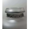 Vase « Frise Aigles » verre blanc patiné gris de René LALIQUE | Biron Vase "Frise Aigles" verre blanc patiné gris de René LALIQUE