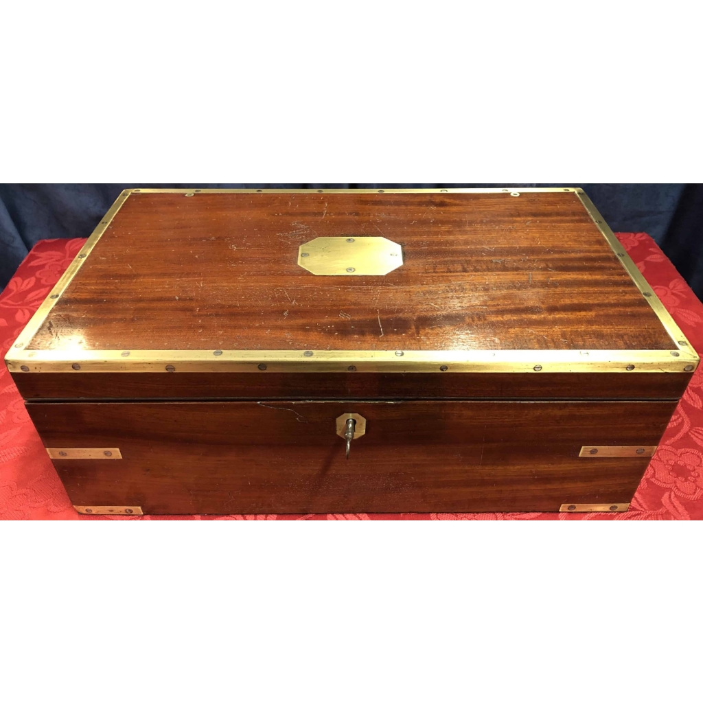 Ecritoire de Marine 19è siècle acajou | Biron Ecritoire de Marine 19è siècle acajou