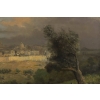 Vue de Jérusalem et du Mont des Oliviers :19e siècle | Biron Vue de Jérusalem et du Mont des Oliviers :19e siècle