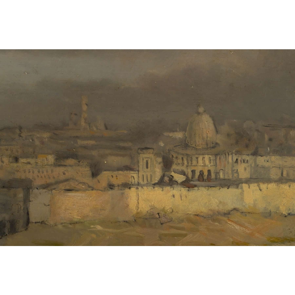 Vue de Jérusalem et du Mont des Oliviers :19e siècle | Biron Vue de Jérusalem et du Mont des Oliviers :19e siècle