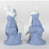 Paire de Biscuits Léda et le cygne, Léda et l’aigle 1870 | Biron Paire de Biscuits Léda et le cygne, Léda et l'aigle 1870