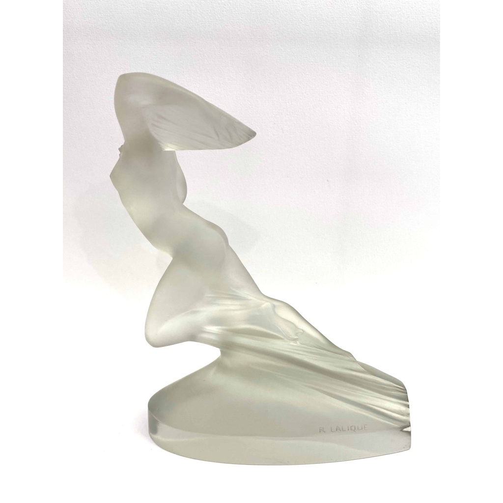 Statuette « Côte d’Azur » verre blanc de René LALIQUE | Biron Statuette "Côte d'Azur" verre blanc de René LALIQUE