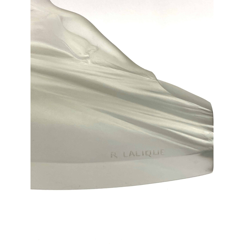Statuette « Côte d’Azur » verre blanc de René LALIQUE | Biron Statuette "Côte d'Azur" verre blanc de René LALIQUE