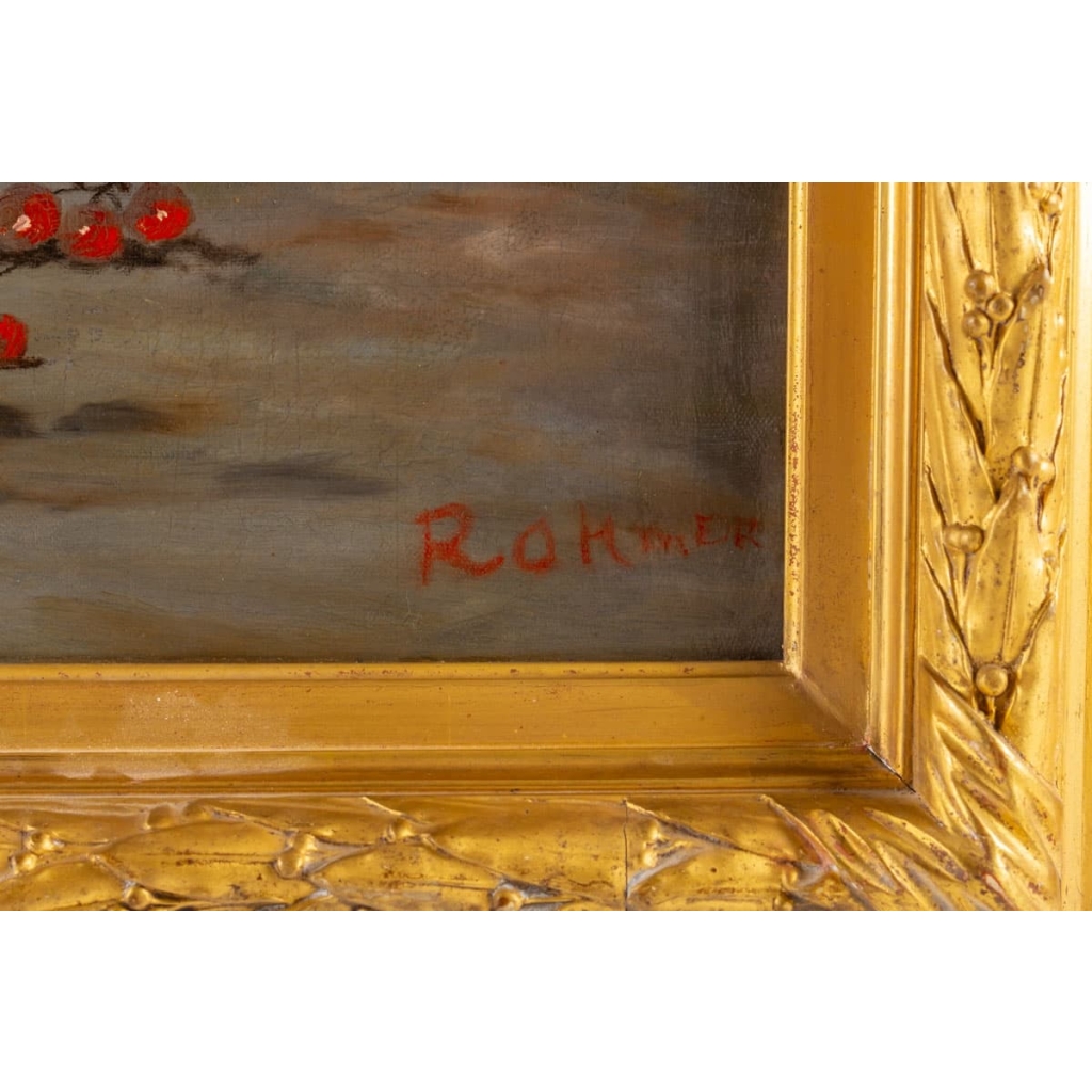 Johann Carl Rohmer (1891 – 1943): Nature morte aux groseilles. | Biron Johann Carl Rohmer (1891 - 1943): Nature morte aux groseilles.
