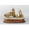 Groupe :Napoléon Ier et ses proches (porcelaine blanche et or )19e siècle | Biron |||||||||||||