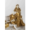 Groupe :Napoléon Ier et ses proches (porcelaine blanche et or )19e siècle | Biron Groupe :Napoléon Ier et ses proches (porcelaine blanche et or )19e siècle