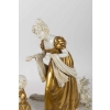 Groupe :Napoléon Ier et ses proches (porcelaine blanche et or )19e siècle | Biron Groupe :Napoléon Ier et ses proches (porcelaine blanche et or )19e siècle