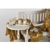 Groupe :Napoléon Ier et ses proches (porcelaine blanche et or )19e siècle | Biron Groupe :Napoléon Ier et ses proches (porcelaine blanche et or )19e siècle