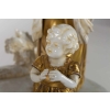 Groupe :Napoléon Ier et ses proches (porcelaine blanche et or )19e siècle | Biron Groupe :Napoléon Ier et ses proches (porcelaine blanche et or )19e siècle