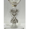 Suite de Six 6 Verres à Liqueur « Strasbourg » verre blanc patiné gris de René LALIQUE 11.5cm | Biron Suite de Six 6 Verres à Liqueur "Strasbourg" verre blanc patiné gris de René LALIQUE 11.5cm
