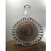 Carafe « Reine Marguerite » verre blanc émaillé marron patiné sépia de René LALIQUE | Biron |||||||||