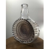 Carafe « Reine Marguerite » verre blanc émaillé marron patiné sépia de René LALIQUE | Biron Carafe "Reine Marguerite" verre blanc émaillé marron patiné sépia de René LALIQUE